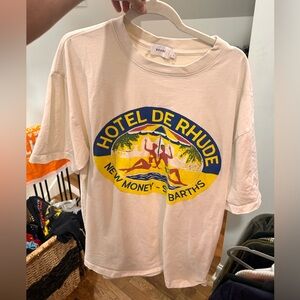 Rhude Off-White Crewneck Tee